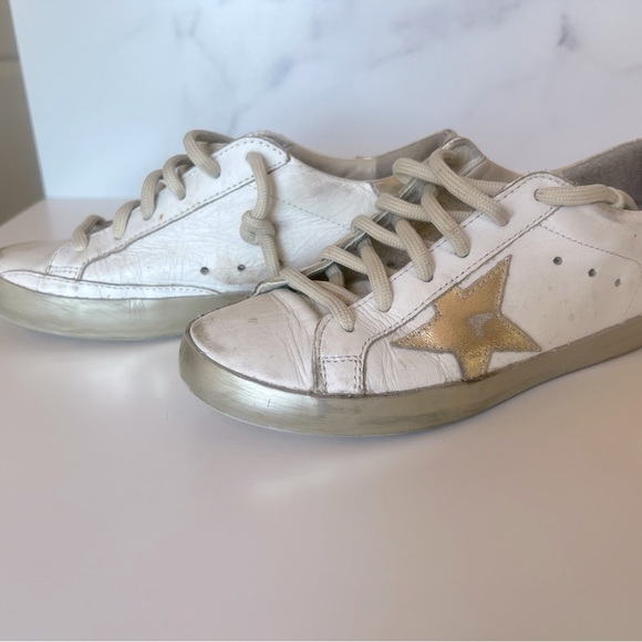 Golden Goose Super Star white leather with gold star - Picture 2 of 8